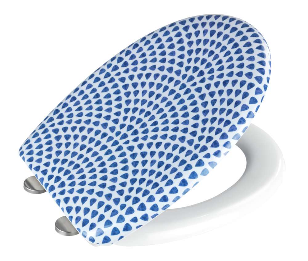 Toilet Seat Premium Duroplast Design with Soft-Close Mechanism (Sevilla) By Wenko.de