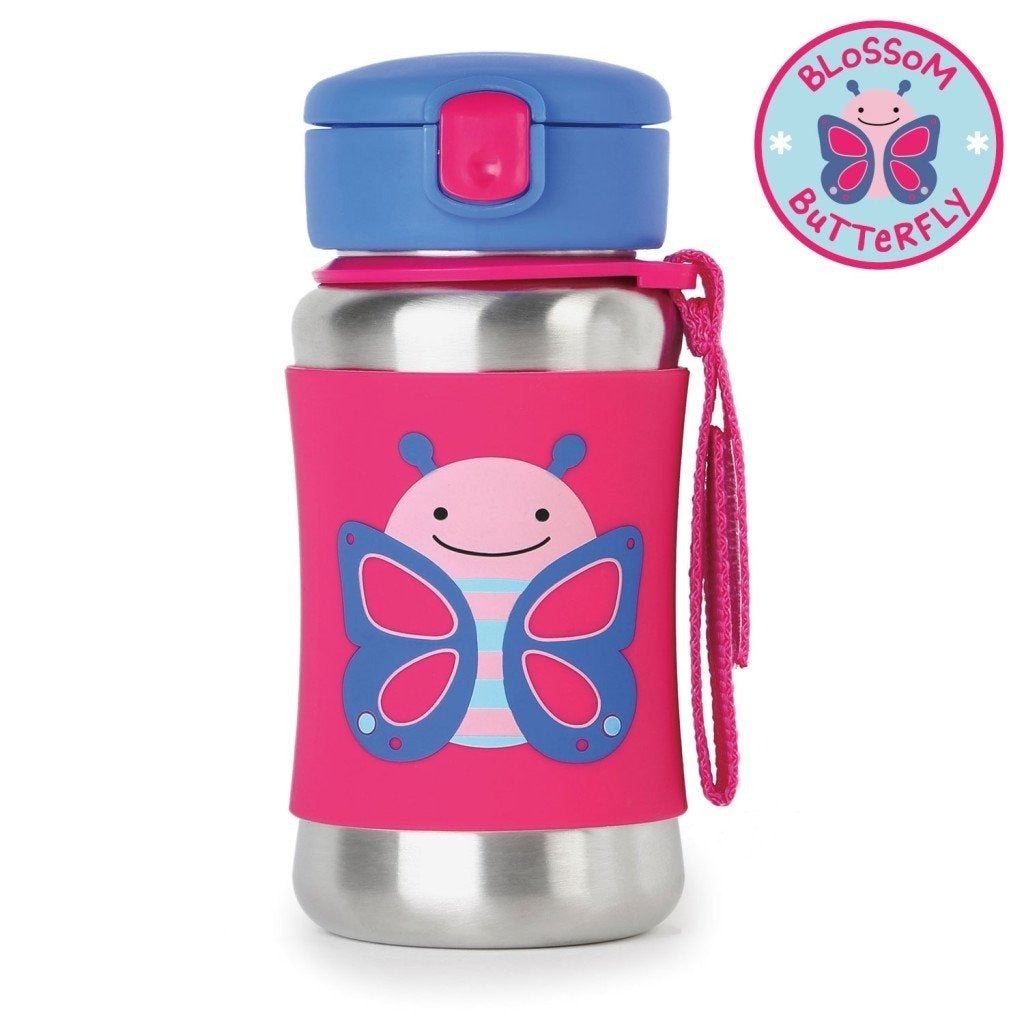Zoo Stainless Steel Straw Bottle
