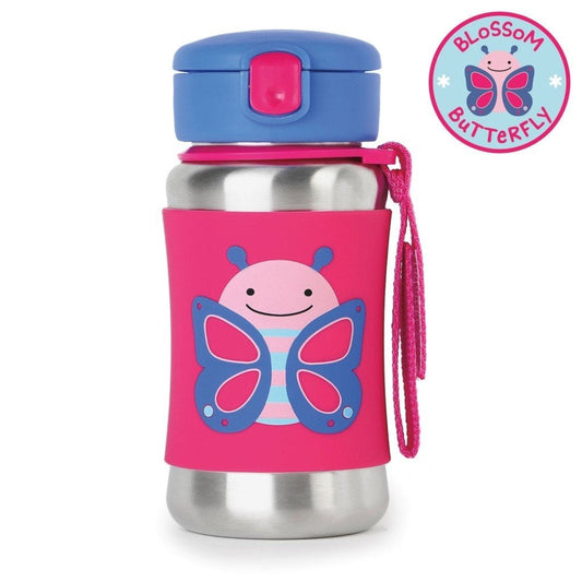 Zoo Stainless Steel Straw Bottle