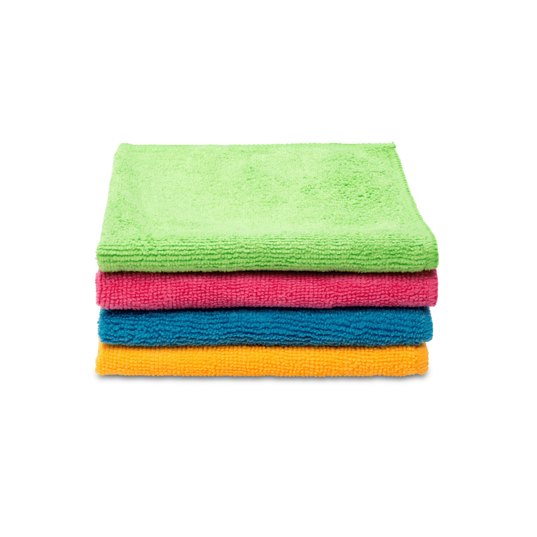 Vileda Microfibre All-Purpose Cloth Colors | 100% microfibre  Pack 4 cloths
