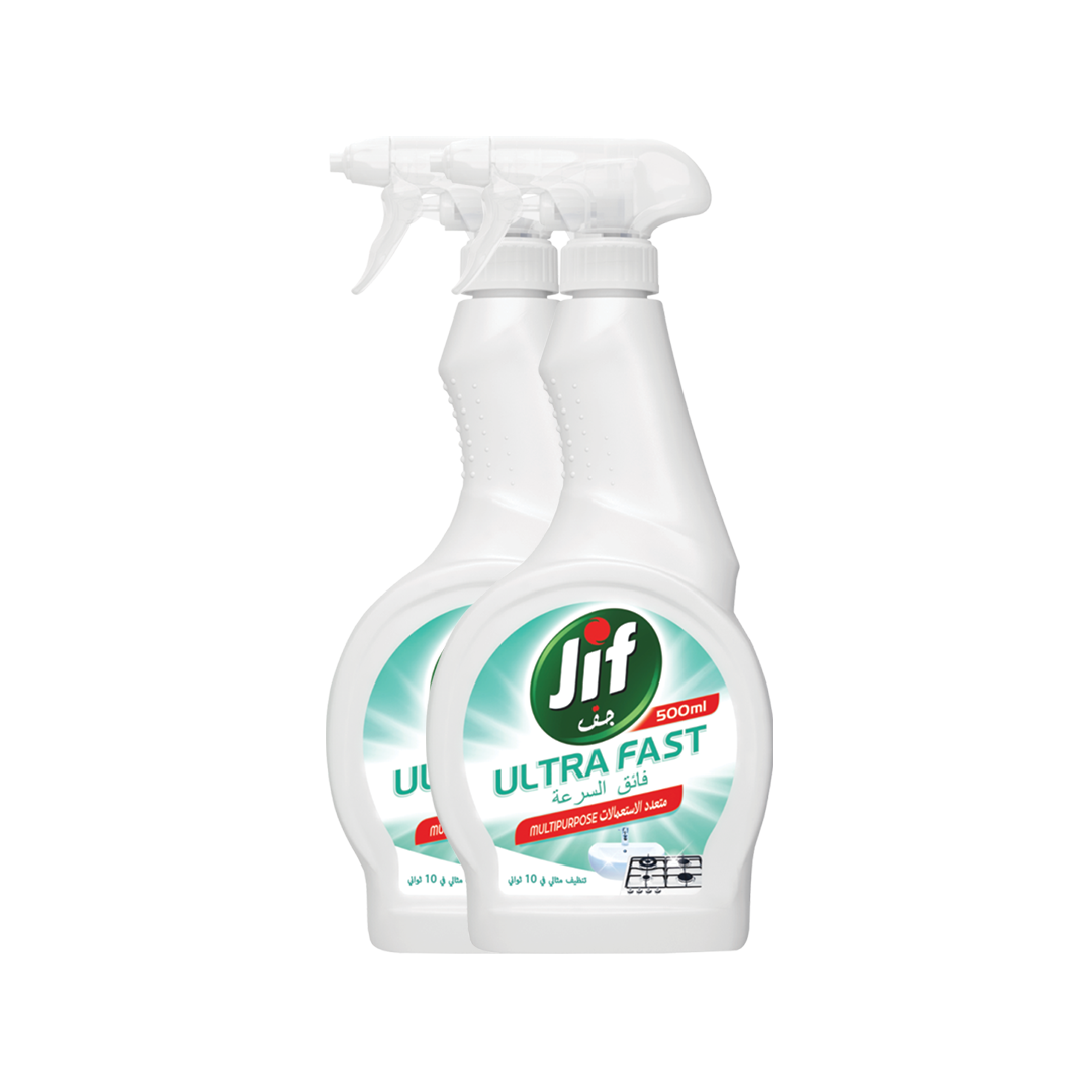 Jif Ultra Fast Multipurpose Spray 500ml, Pack of 2, 15%OFF