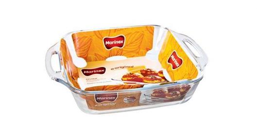 Marinex square baking dish with handles