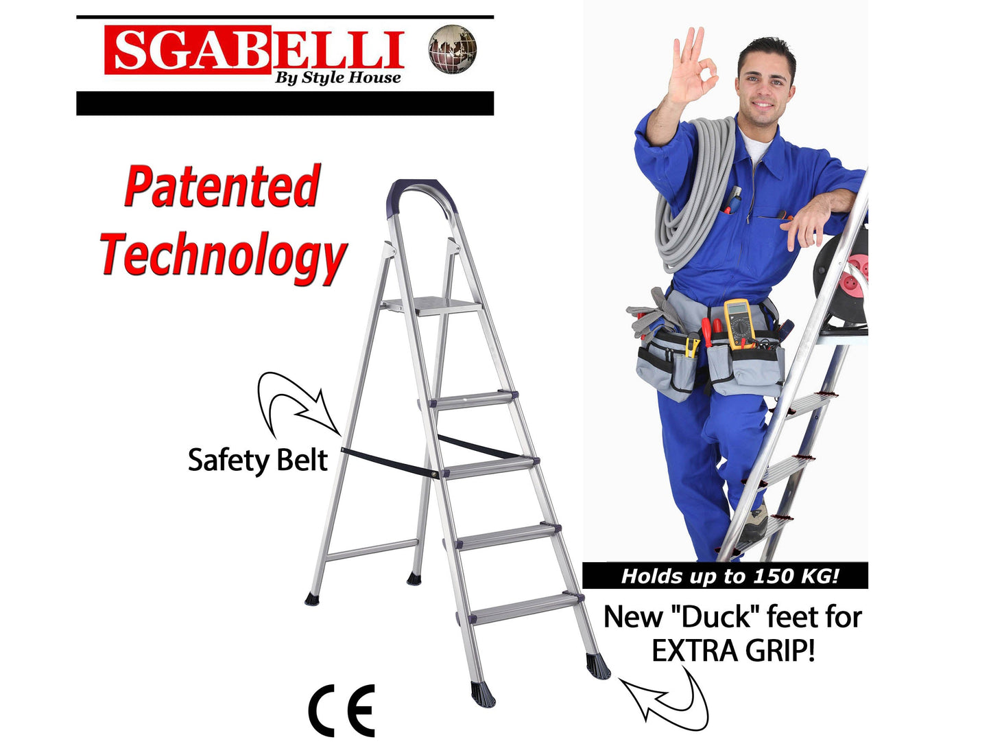 Iron Step Ladder 8 steps