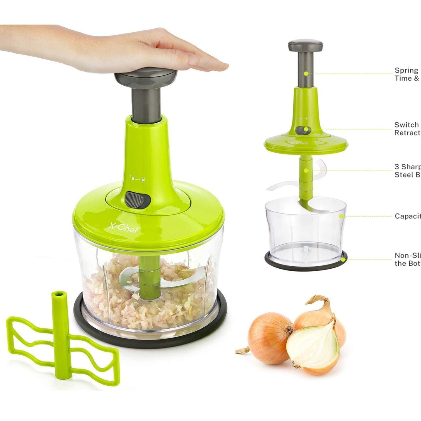 Manual Food Chopper 1.2L