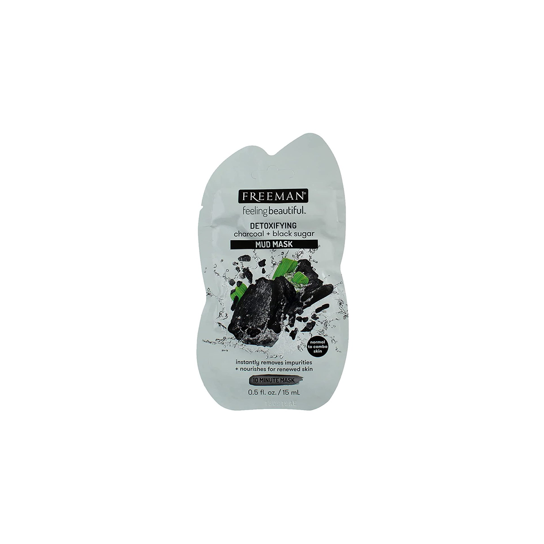Freeman Sachet Detoxifying Charcoal & Black Sugar Mud Mask - Medaid International