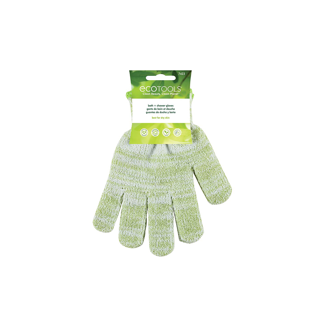 EcoTools Exfoliating Bath & Shower Gloves, Green - Medaid International