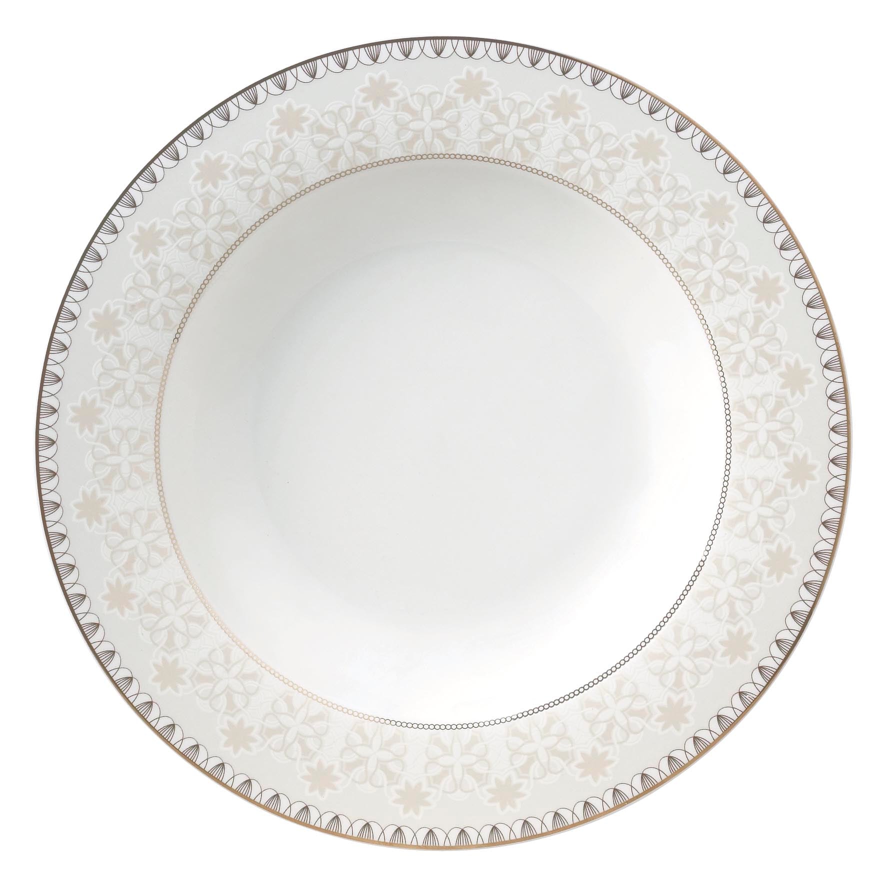 Symphony gold star décor soup plate Ø:21.5cm