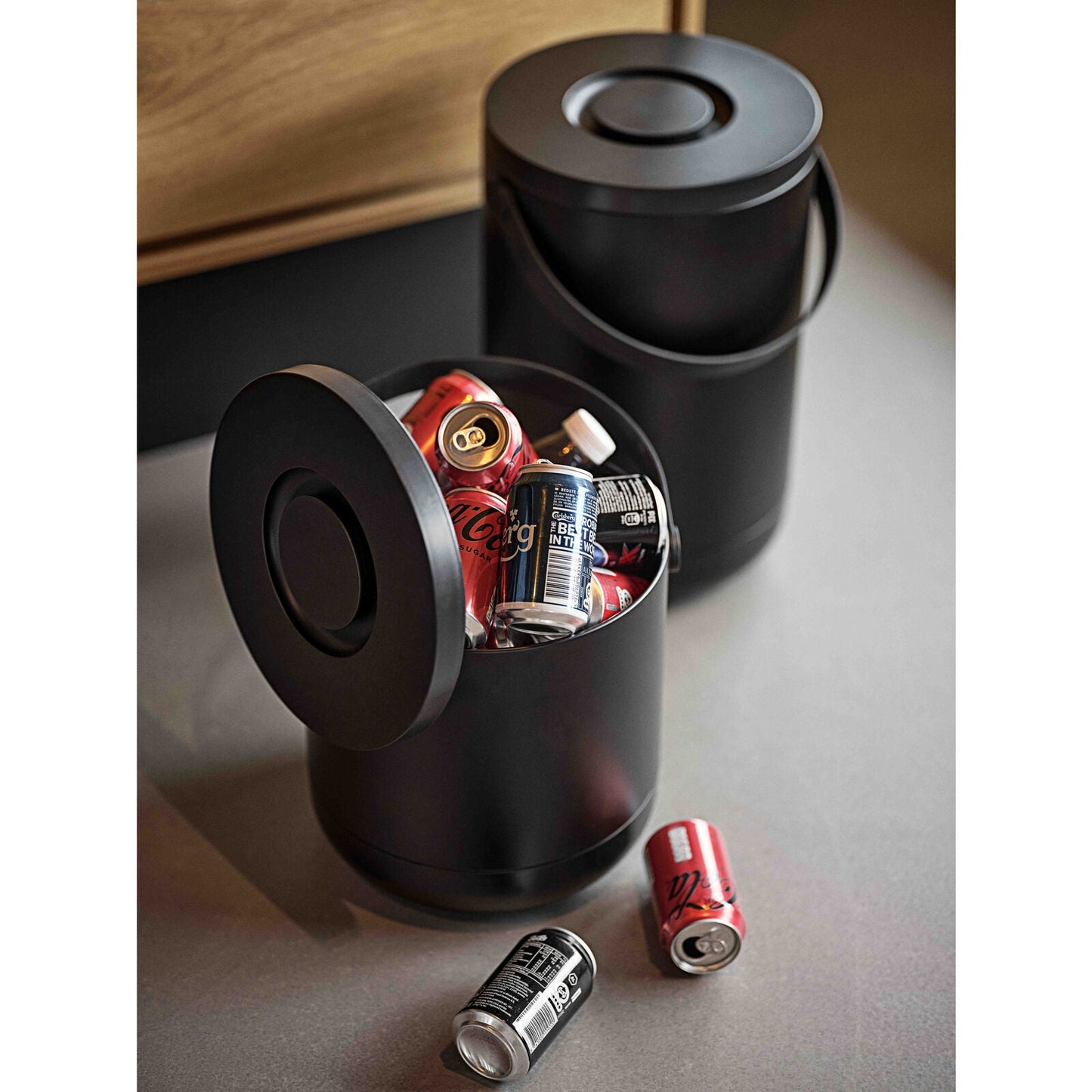 Zone Denmark Waste Bin Circular 15L Black