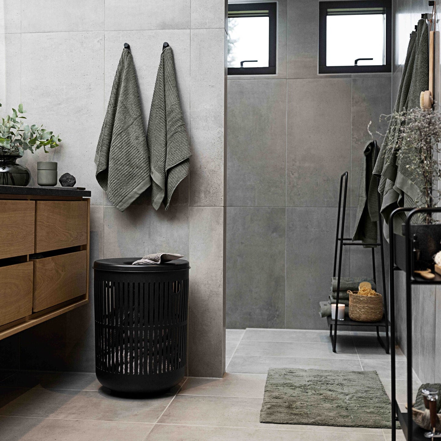 Zone Denmark Laundry Basket Black 60L