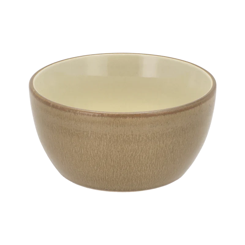Bitz Living Bowl Wood 12cm Wood Sand Stoneware