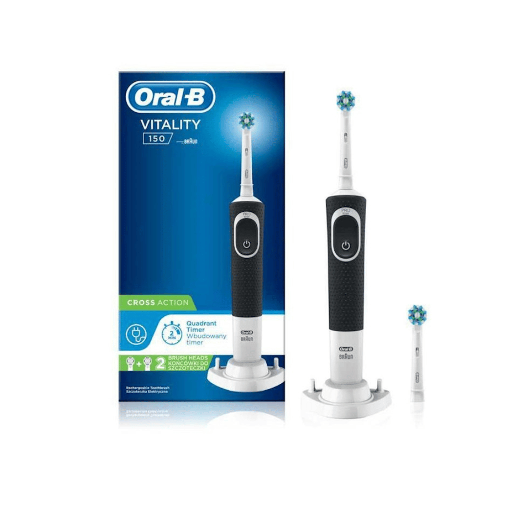Oral-B Vitality 150 CrossAction Black Electric Rechargeable Toothbrush D100.413.1
