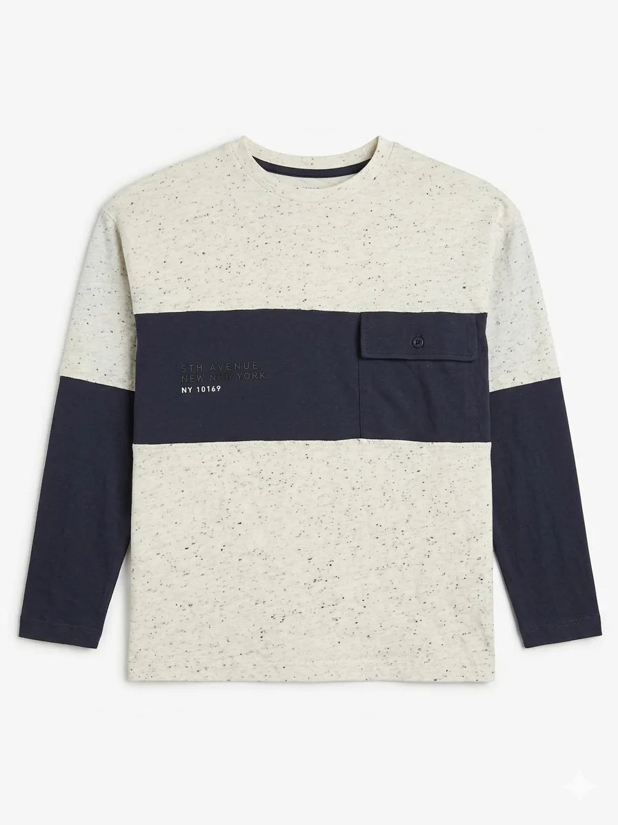 Zara Boy's White & Navy Blouse | Zara In Lebanon