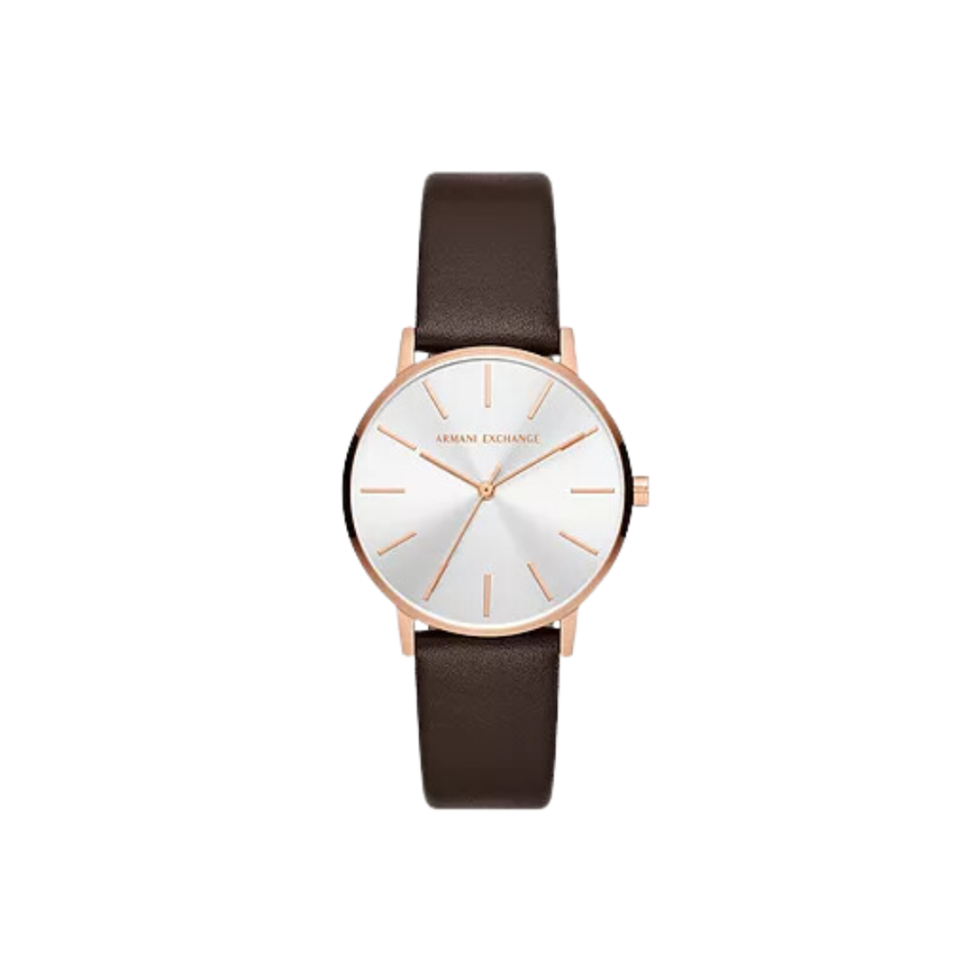 Armani Exchange Brown Leather Watch, AX5592 - Medaid International