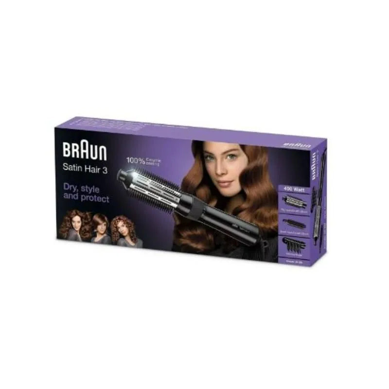 Braun Satin Hair 5 AS530 airstyler with style refreshing steam and 3 styling attachments