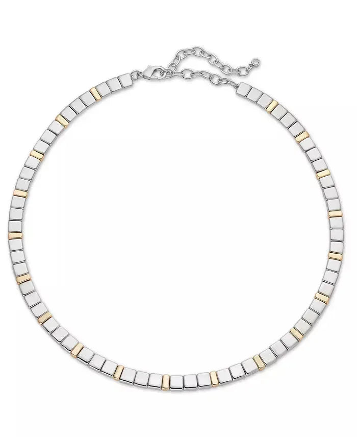 On 34th Women's Two-Tone Square Beaded Collar Necklace | On 34th In Lebanon