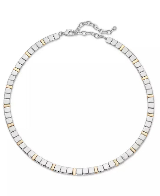 On 34th Women's Two-Tone Square Beaded Collar Necklace | On 34th In Lebanon