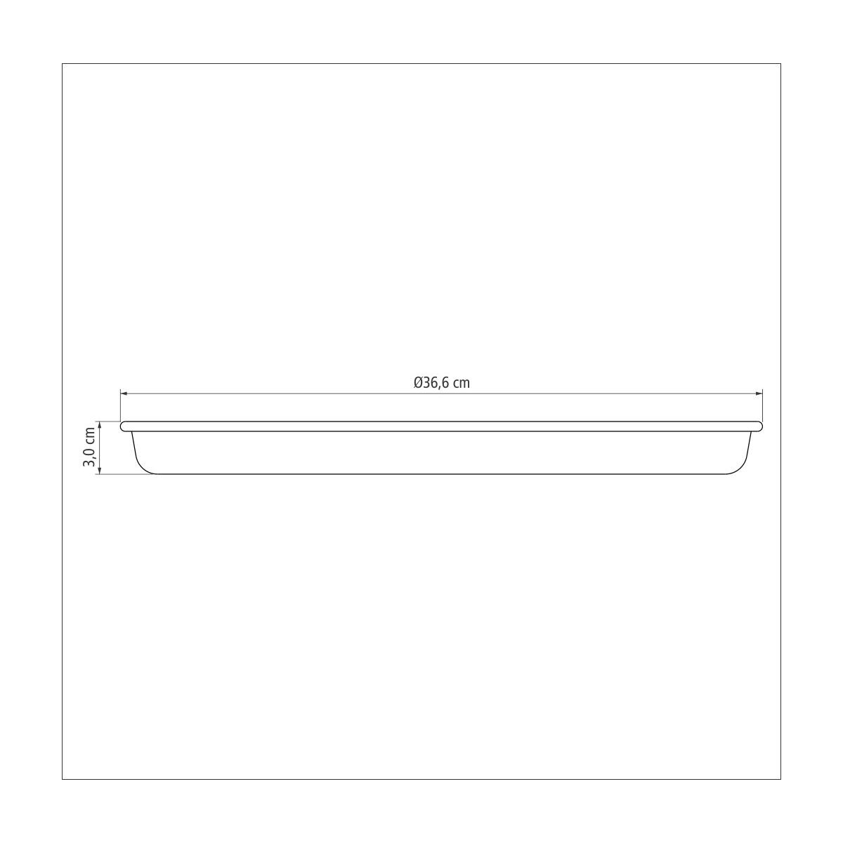 Tramontina Vermont Graphite Aluminum Pizza Pan 35cm