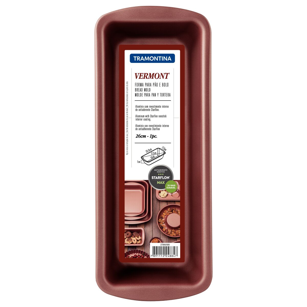 Tramontina Vermont Bread Mold  26 cm - 1.4 L