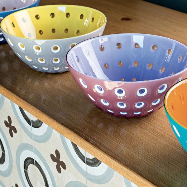 Guzzini BOWL CM 25 LE MURRINE Grey/Yellow