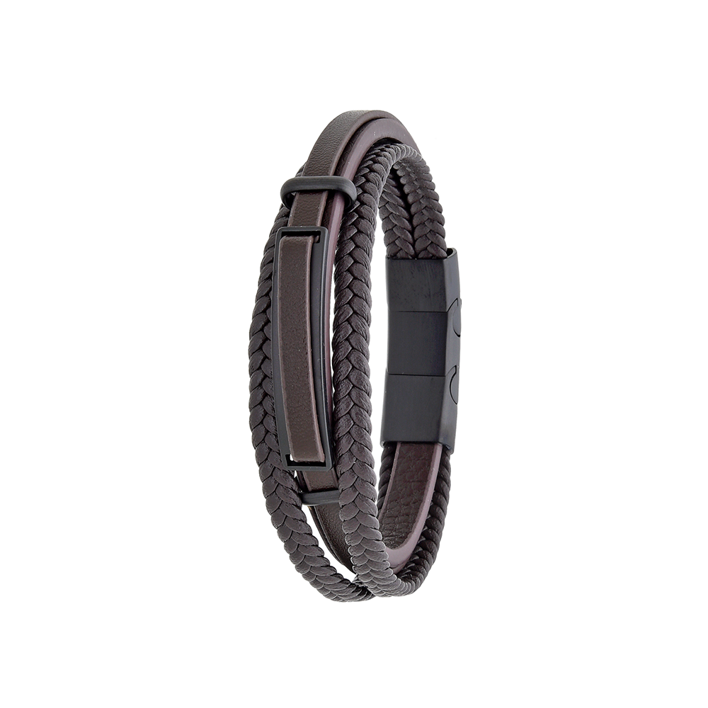Polo Exchange Men Bracelet ST46-DSC0063 Coffee - Medaid International