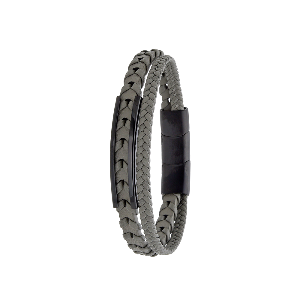 Polo Exchange Men Bracelet ST46-DSC0168 Grey - Medaid International
