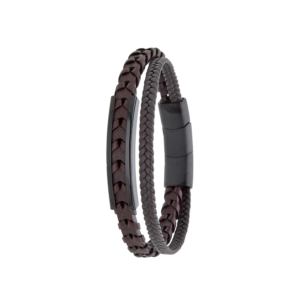 Polo Exchange Men Bracelet ST46-DSC0093 Coffee - Medaid International