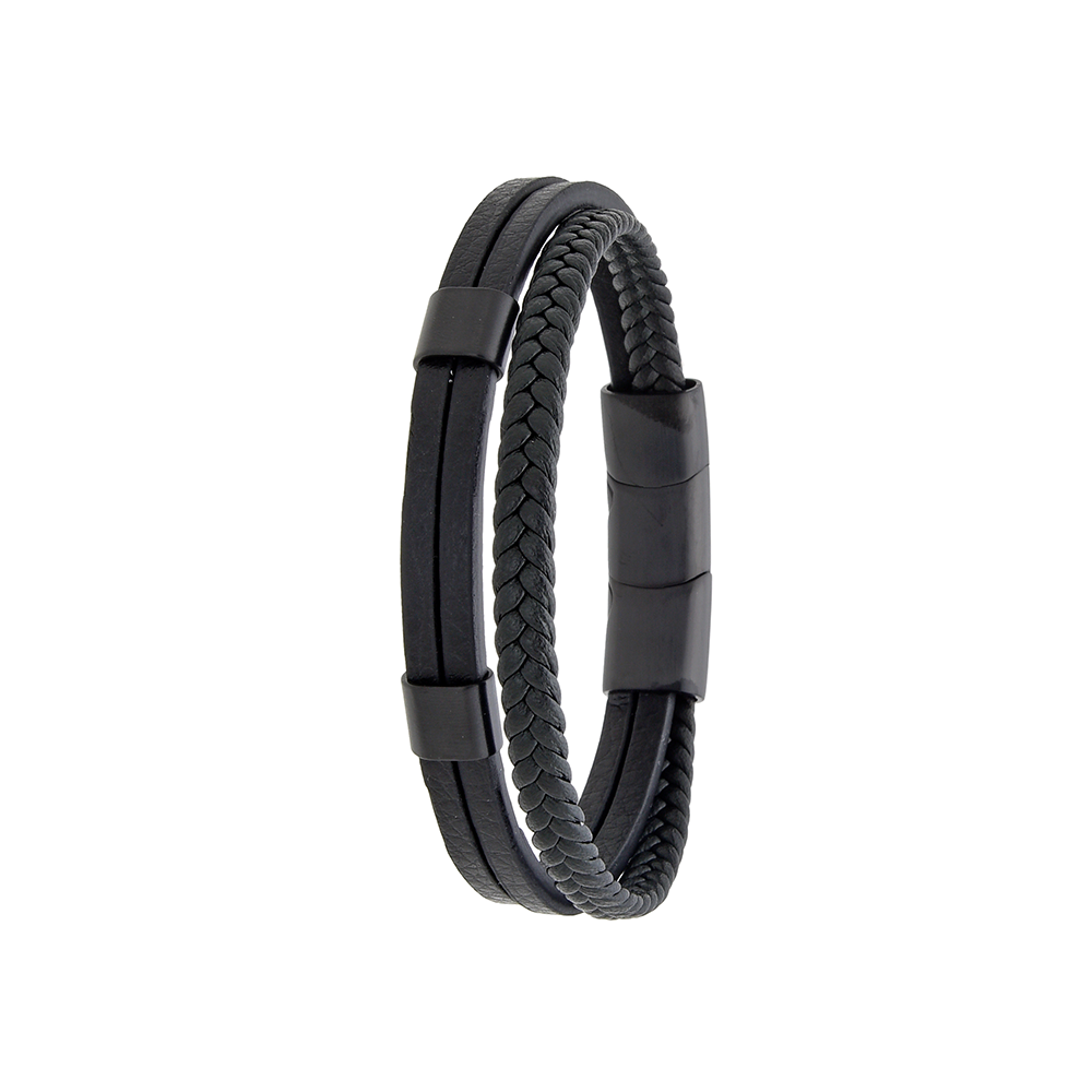 Polo Exchange Men Bracelet ST46-DSC0166 Black - Medaid International
