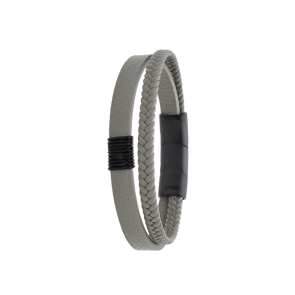 Polo Exchange Men Bracelet ST46-DSC0149 Grey - Medaid International