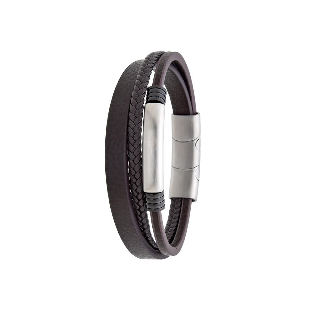 Polo Exchange Men Bracelet ST46-DSC0145 Coffee - Medaid International