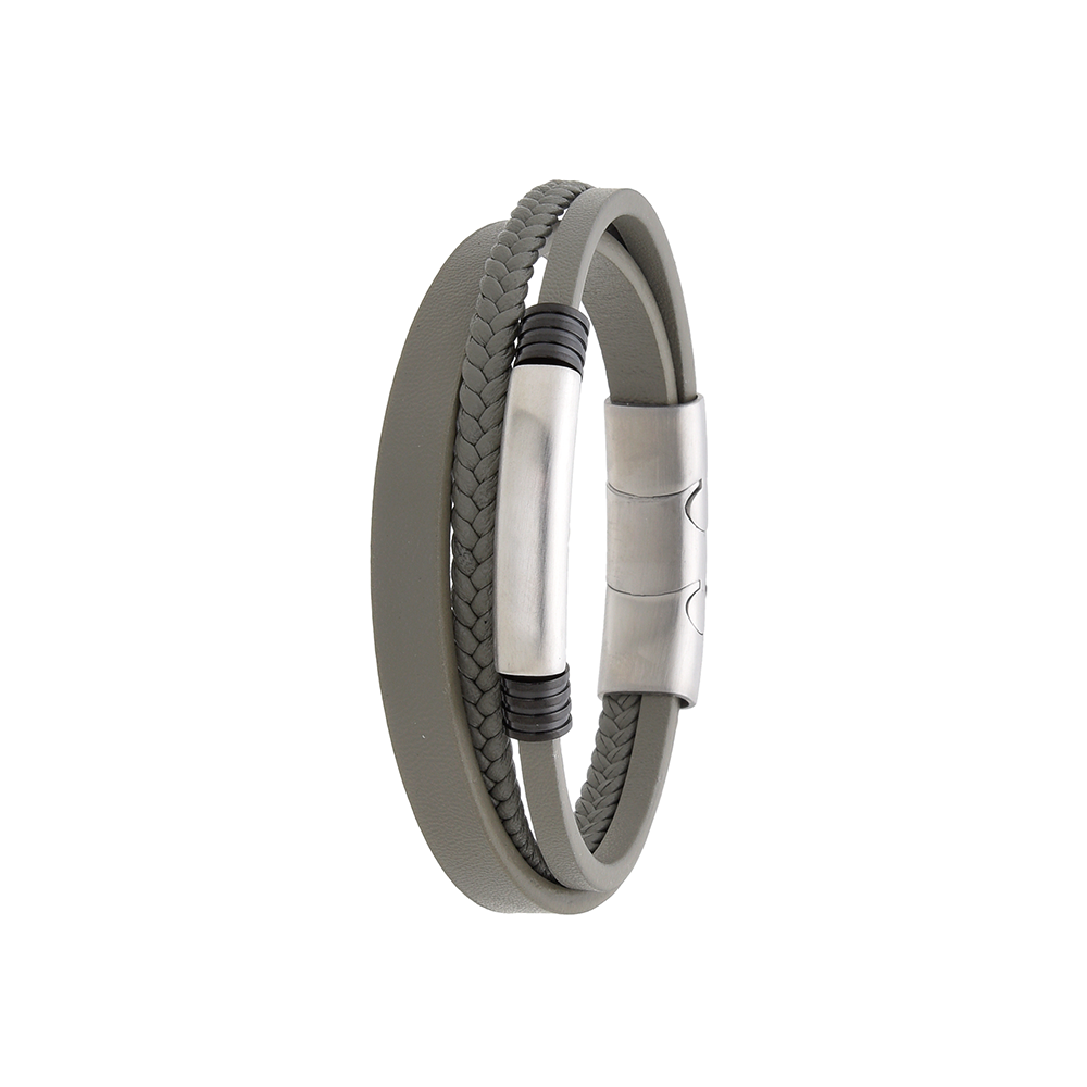Polo Exchange Men Bracelet ST46-DSC0164 Grey - Medaid International