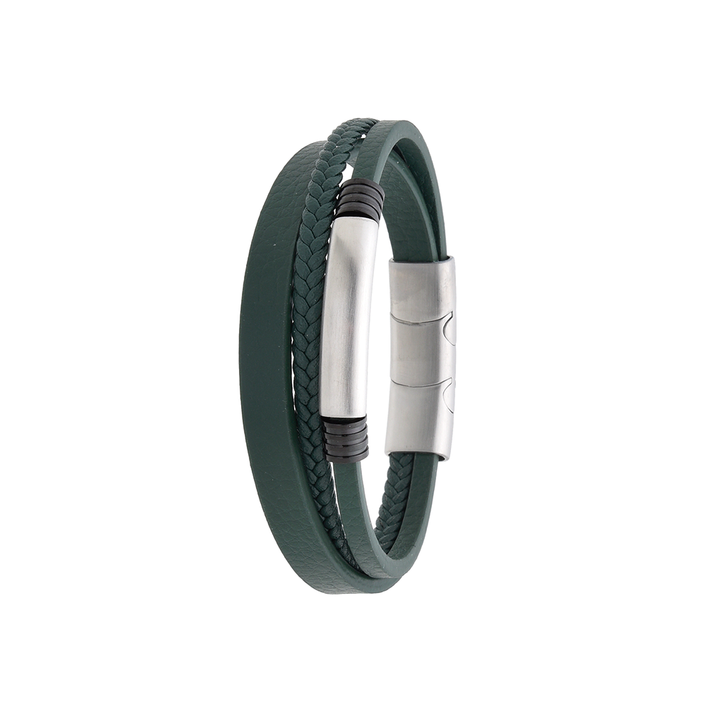 Polo Exchange Men Bracelet ST46-DSC0175 Green - Medaid International