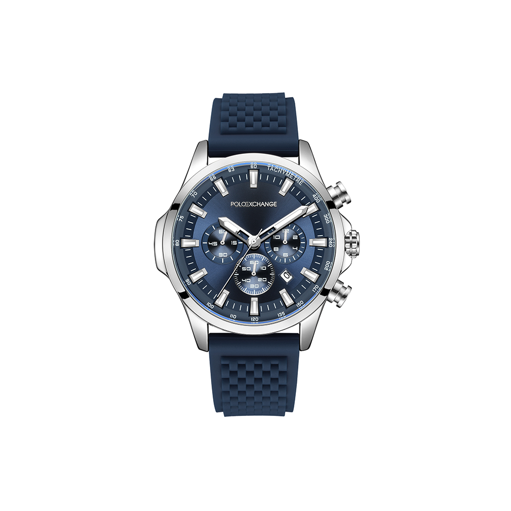 Polo Exchange Black Rubber Watch For Him PXW451-06 - Medaid International
