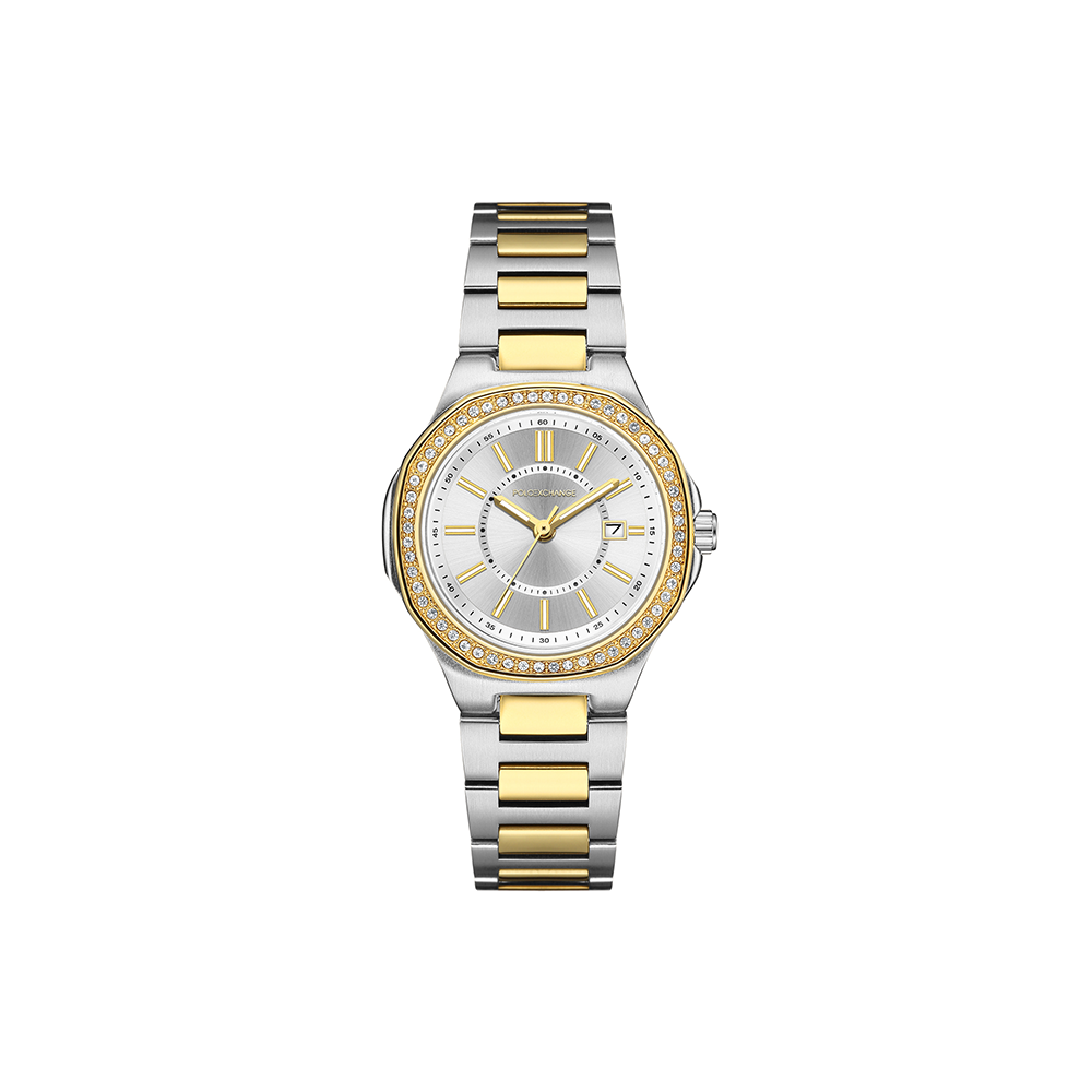 Polo Exchange Two Tone Watch For Her PXW461-01 - Medaid International