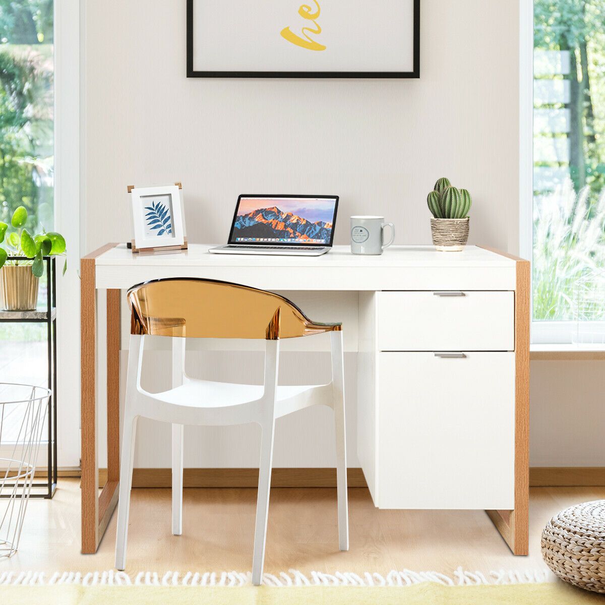 Costway Wooden Computer Desk