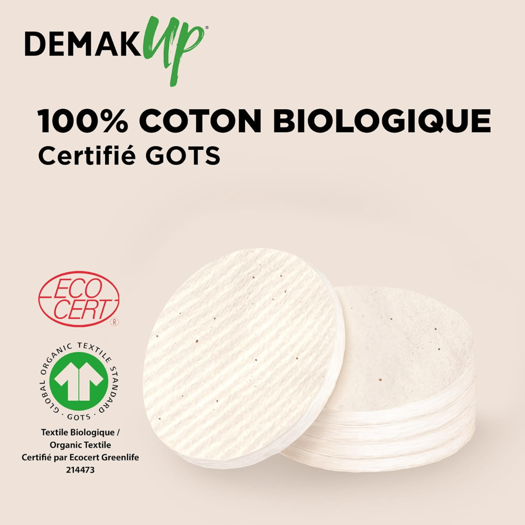 Demak'Up Organic Cotton Pads Adapt Bio, x50