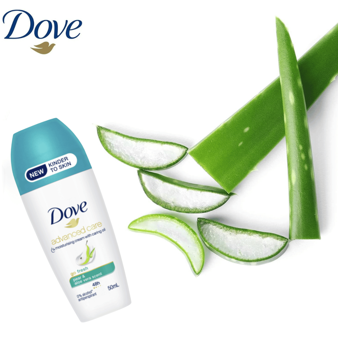 Dove Go Fresh Antiperspirant Roll-On Pear Scent, 50ml