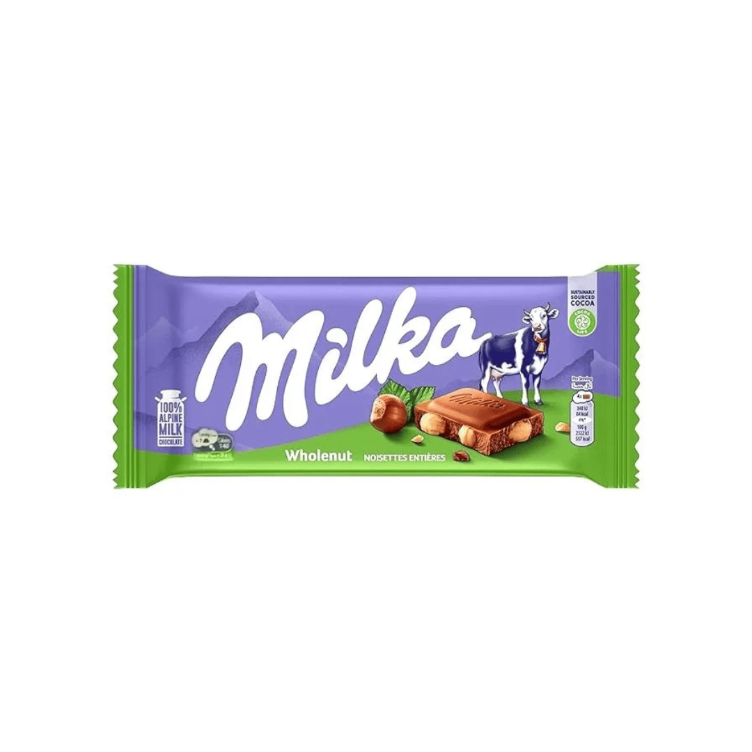 Milka Wholenut Chocolate Tablet 85g