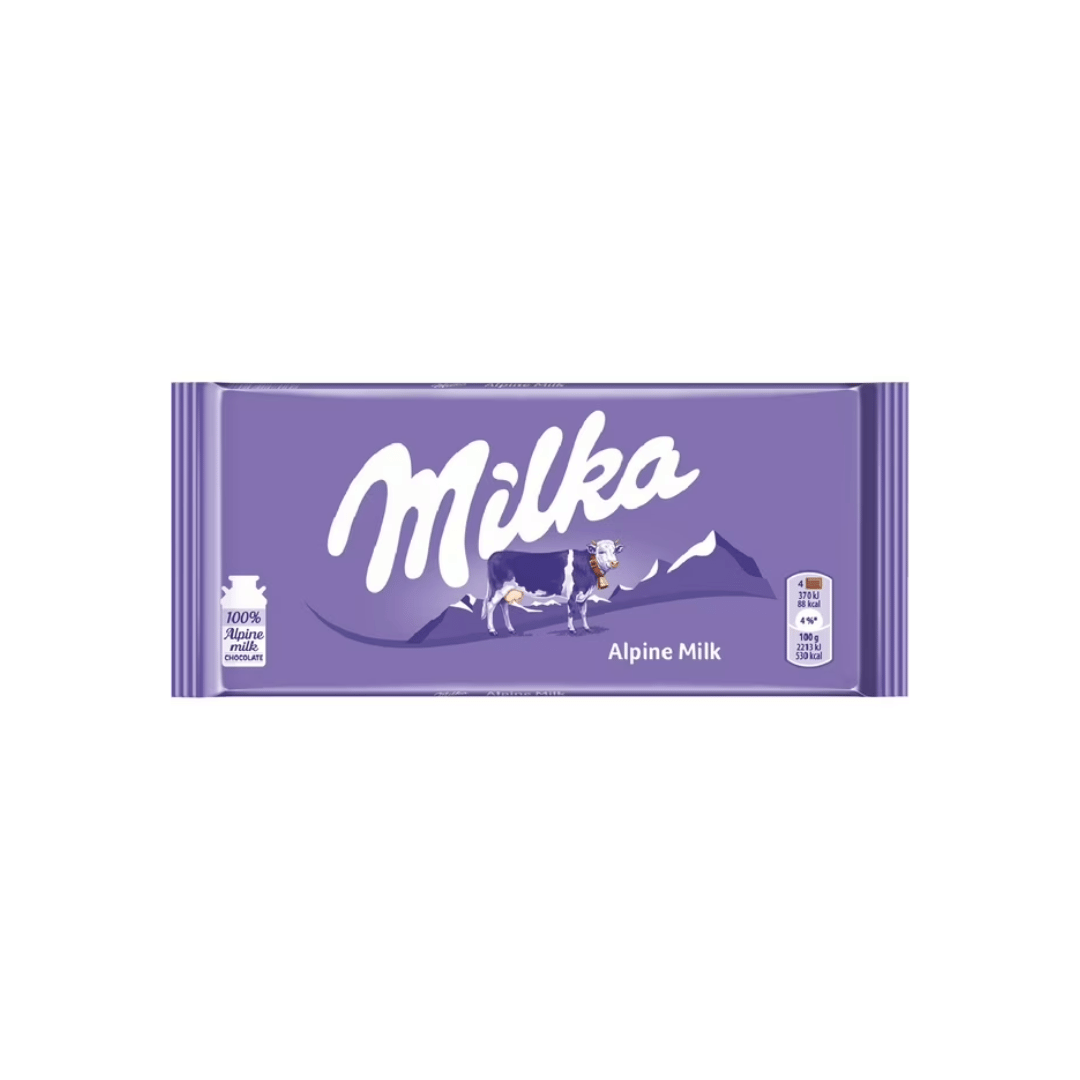 Milka Alpine Chocolate Tablet, 98g