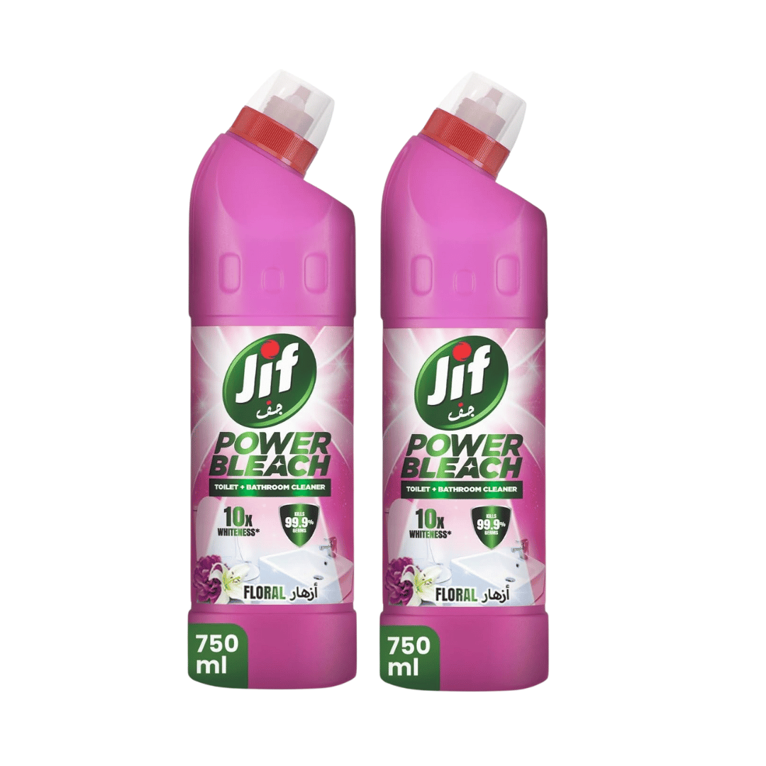 Jif Power Bleach Bathroom Cleaner Floral Breeze, 750ml, 2 @ 20% OFF