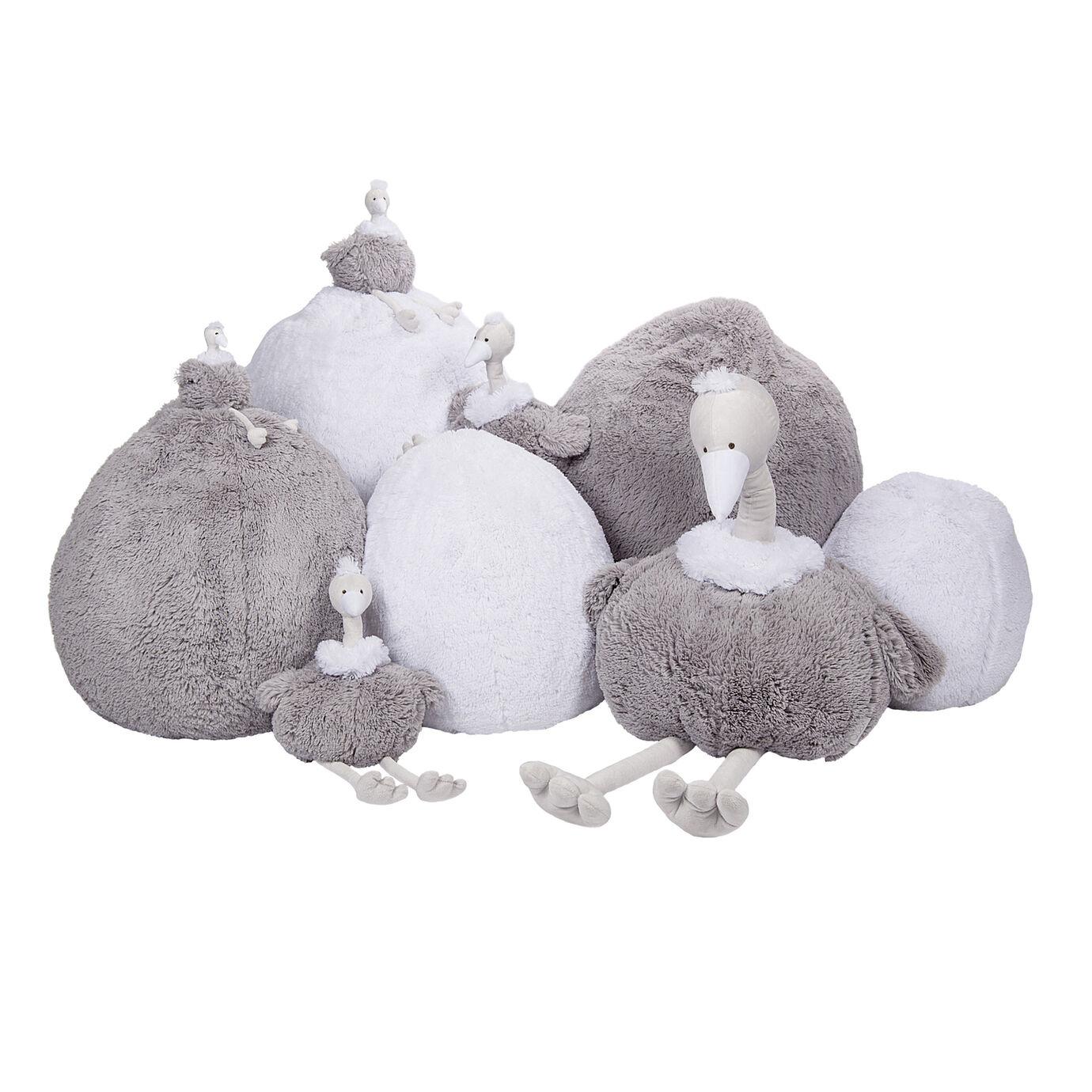 Quax Ostrich Egg Grey 20Cm Decorative Soft Toy
