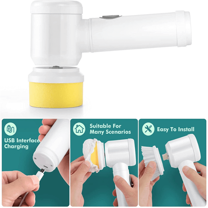 Rechargeable Cleaning Brush | 3-in-1 - Medaid International