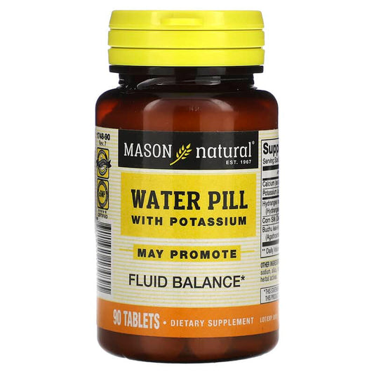 Mason Natural, Water Pill with Potassium, 90 Tablets - Medaid International