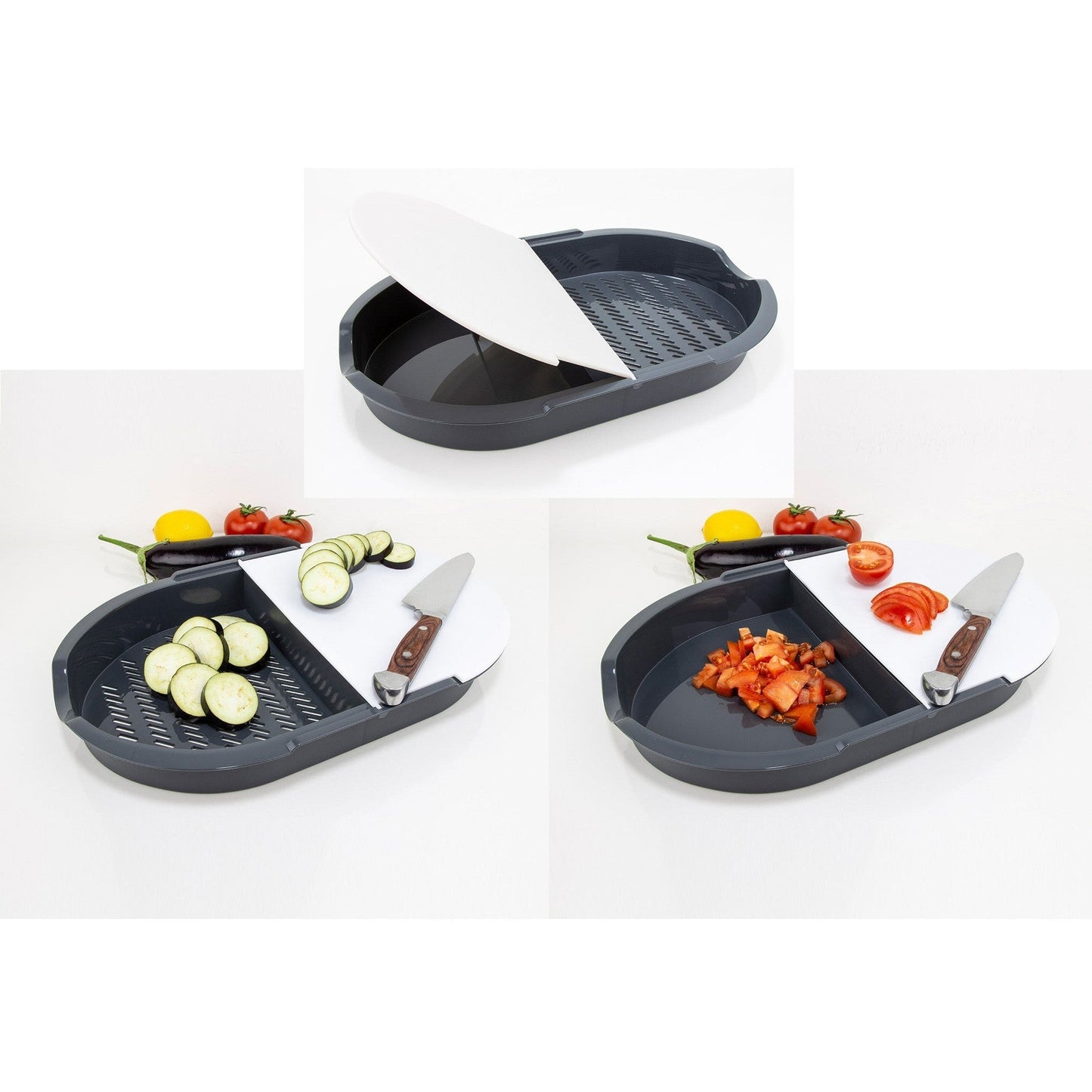 Two Chamber Cutting Board