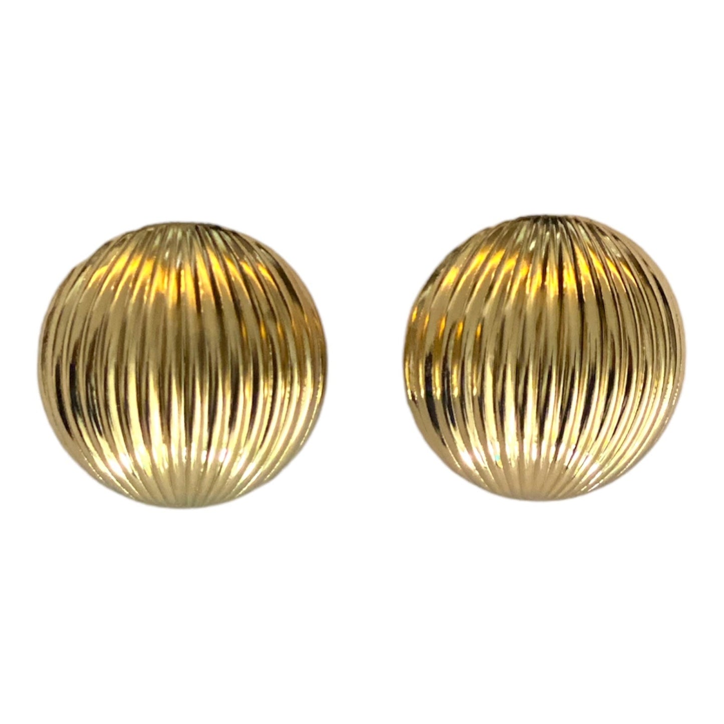 wavy gold earrings accessory #4015 - Medaid International