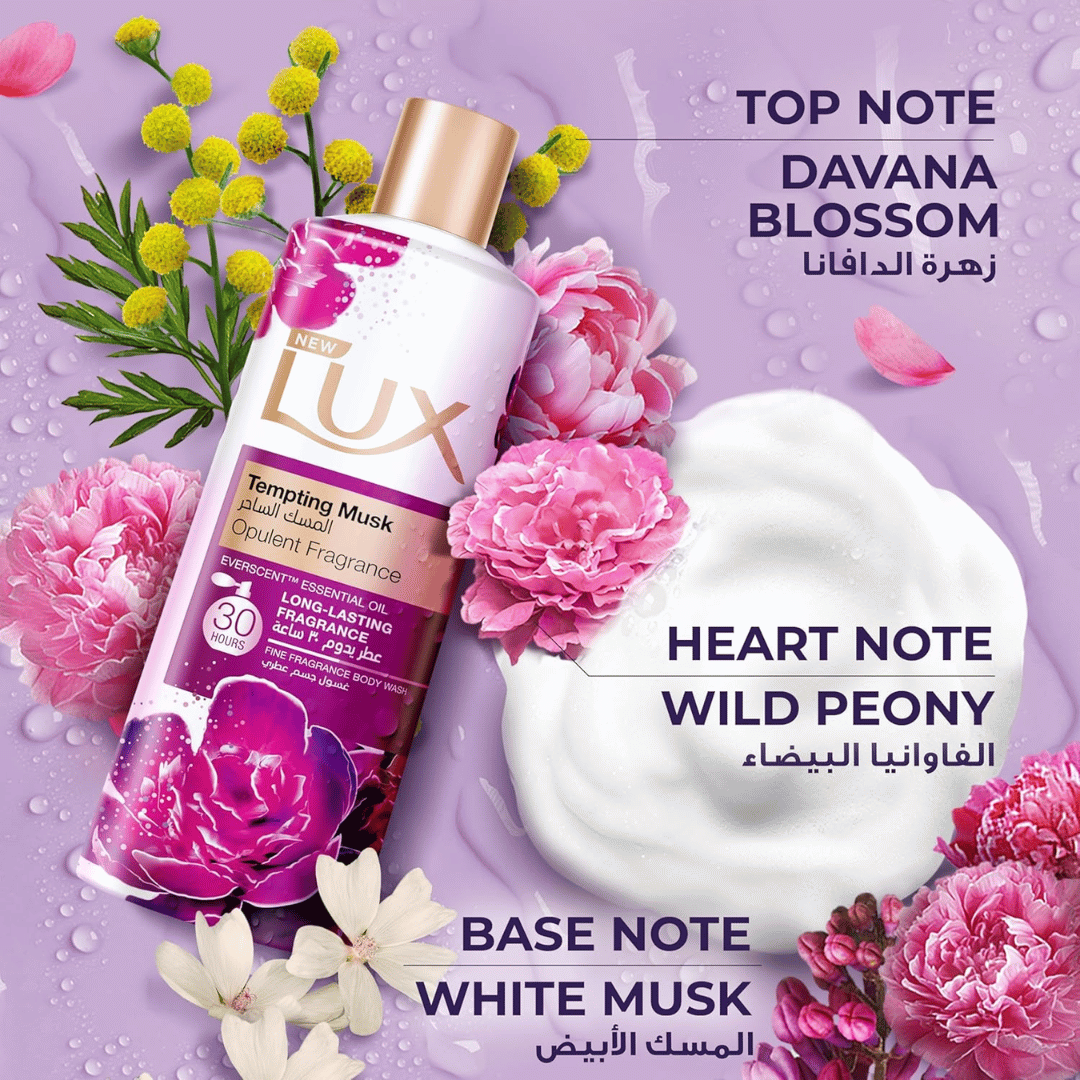 Lux Perfumed Body Wash Tempting Musk, 700ml