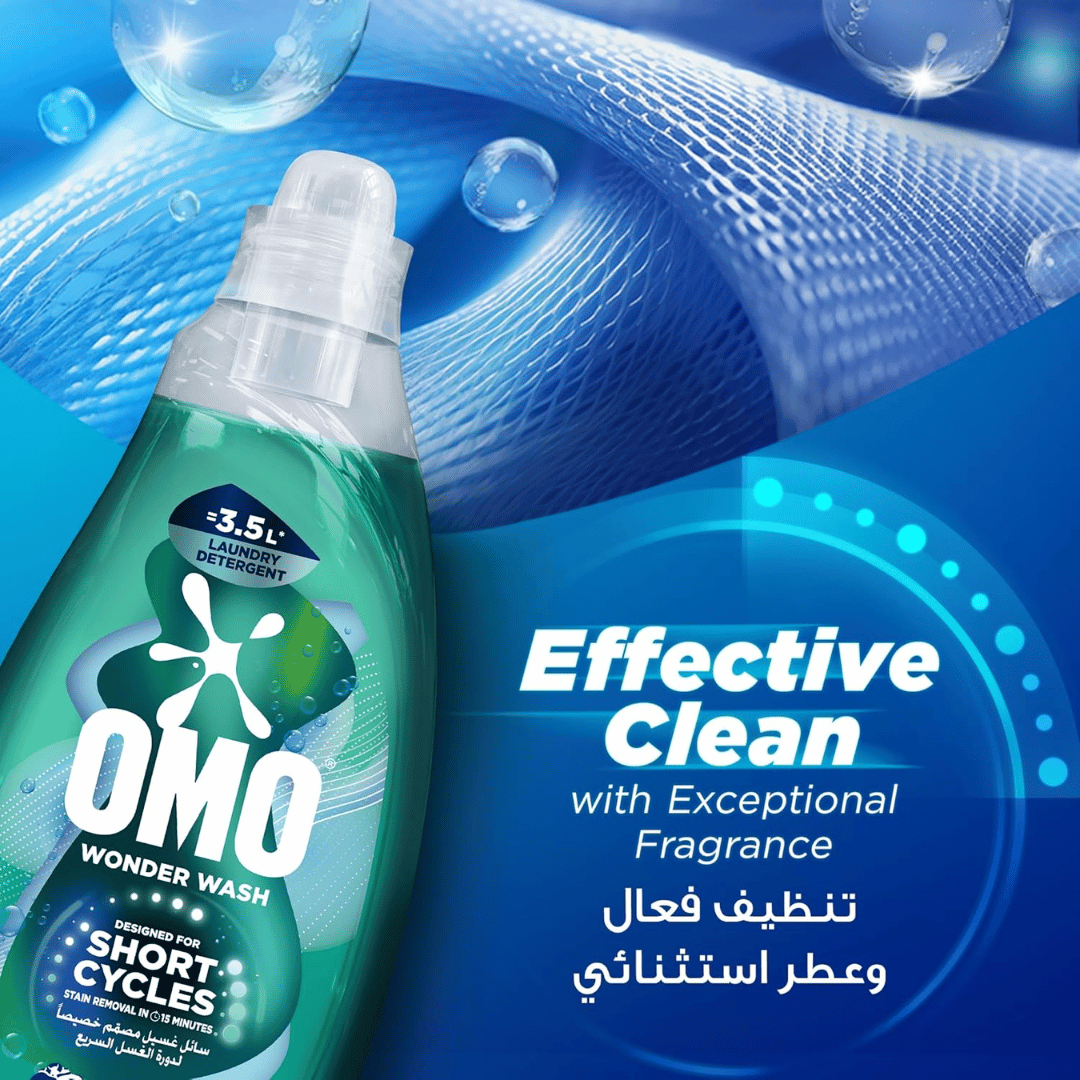 Omo Wonder Wash Liquid Odor Defy 1480ml