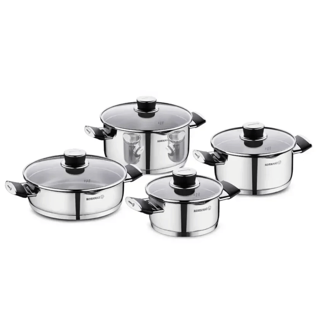 Korkmaz A2087 Pera 8 pcs Cookware Set