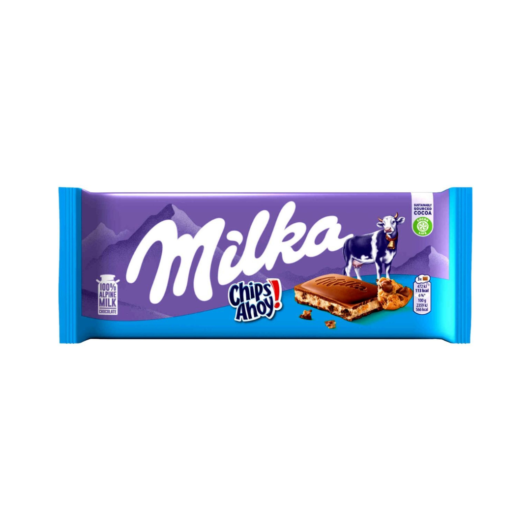 Milka Chips Ahoy Chocolate Tablet, 90g