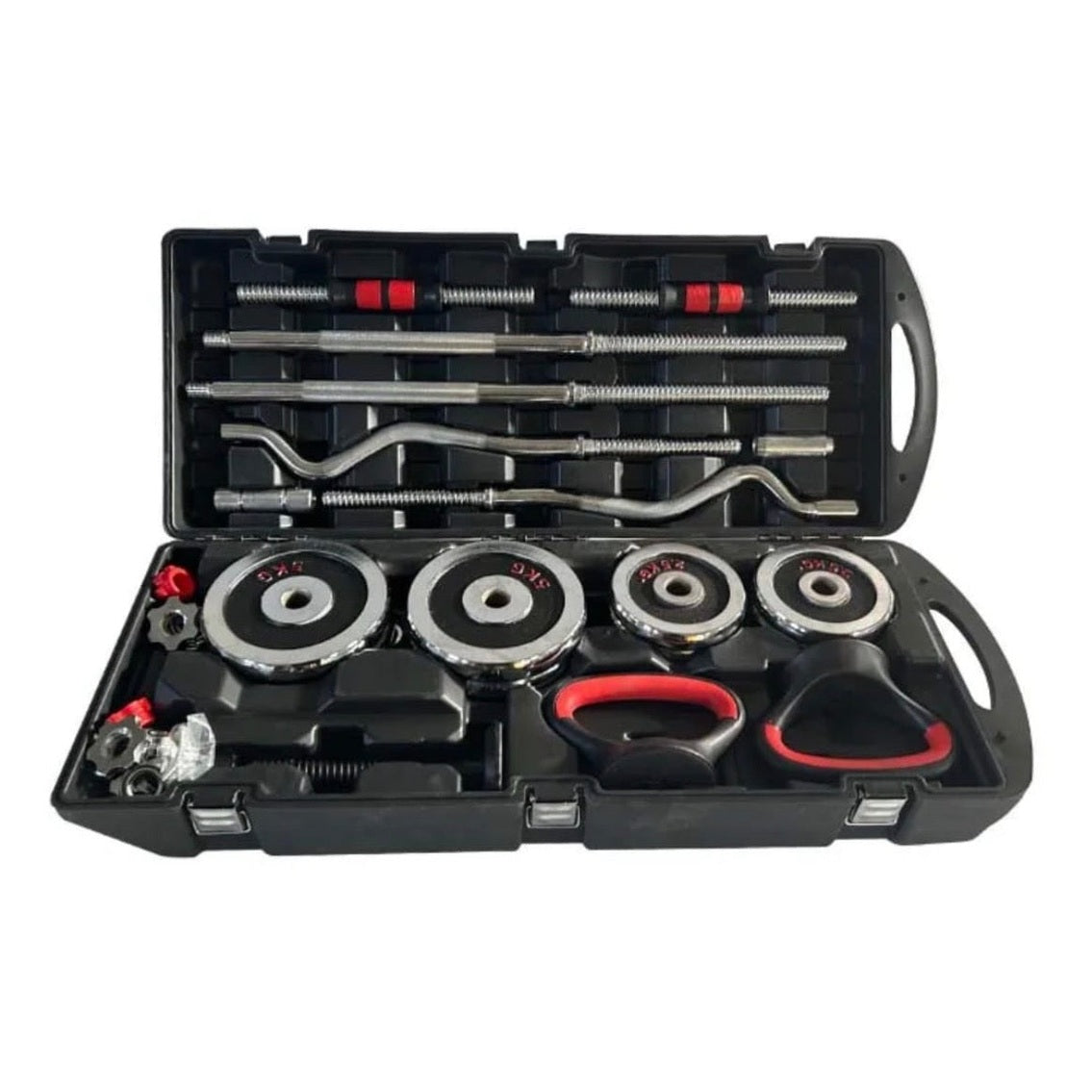 Dumbbell, Barbell ; EZ Curl Set, Kettlebell 3-in-1  Adjustable 55kg Kit