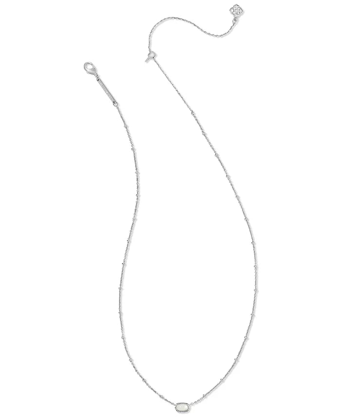Kendra Scott Women's Silver Set Mother of Pearl & Pavé Large & Small Mini Elisa Pendant Necklaces |Kendra Scott In Lebanon